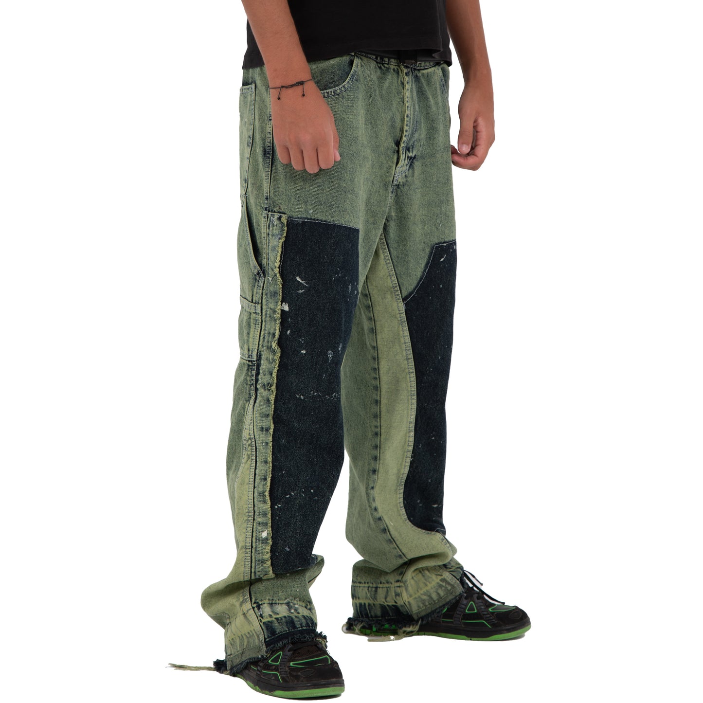 FLARE DENIM - GREEN "MEN"