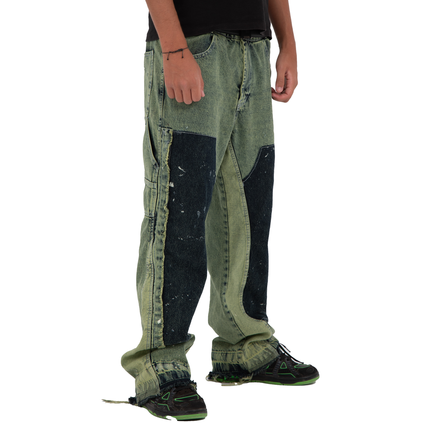 FLARE DENIM - GREEN "MEN"