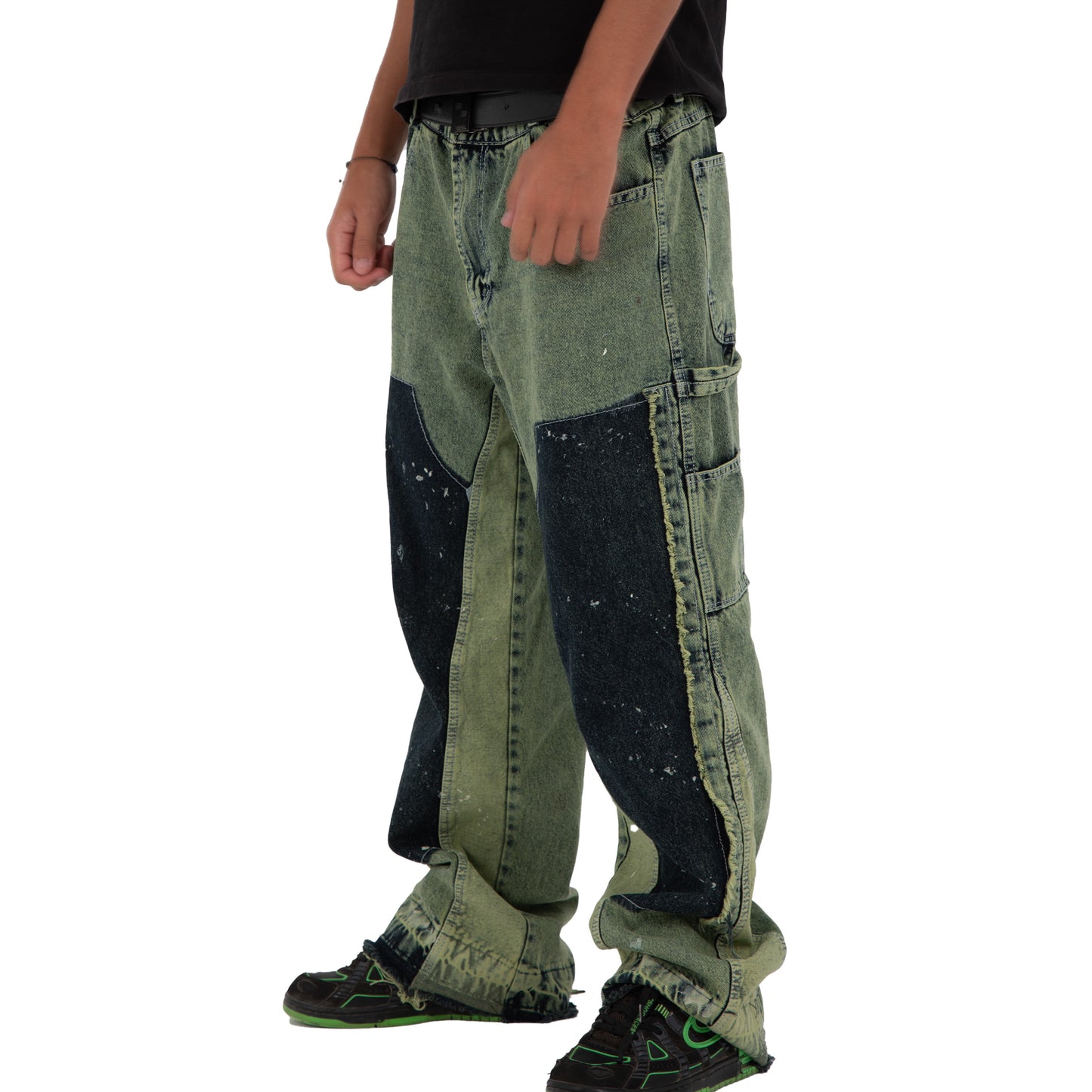 FLARE DENIM - GREEN "MEN"
