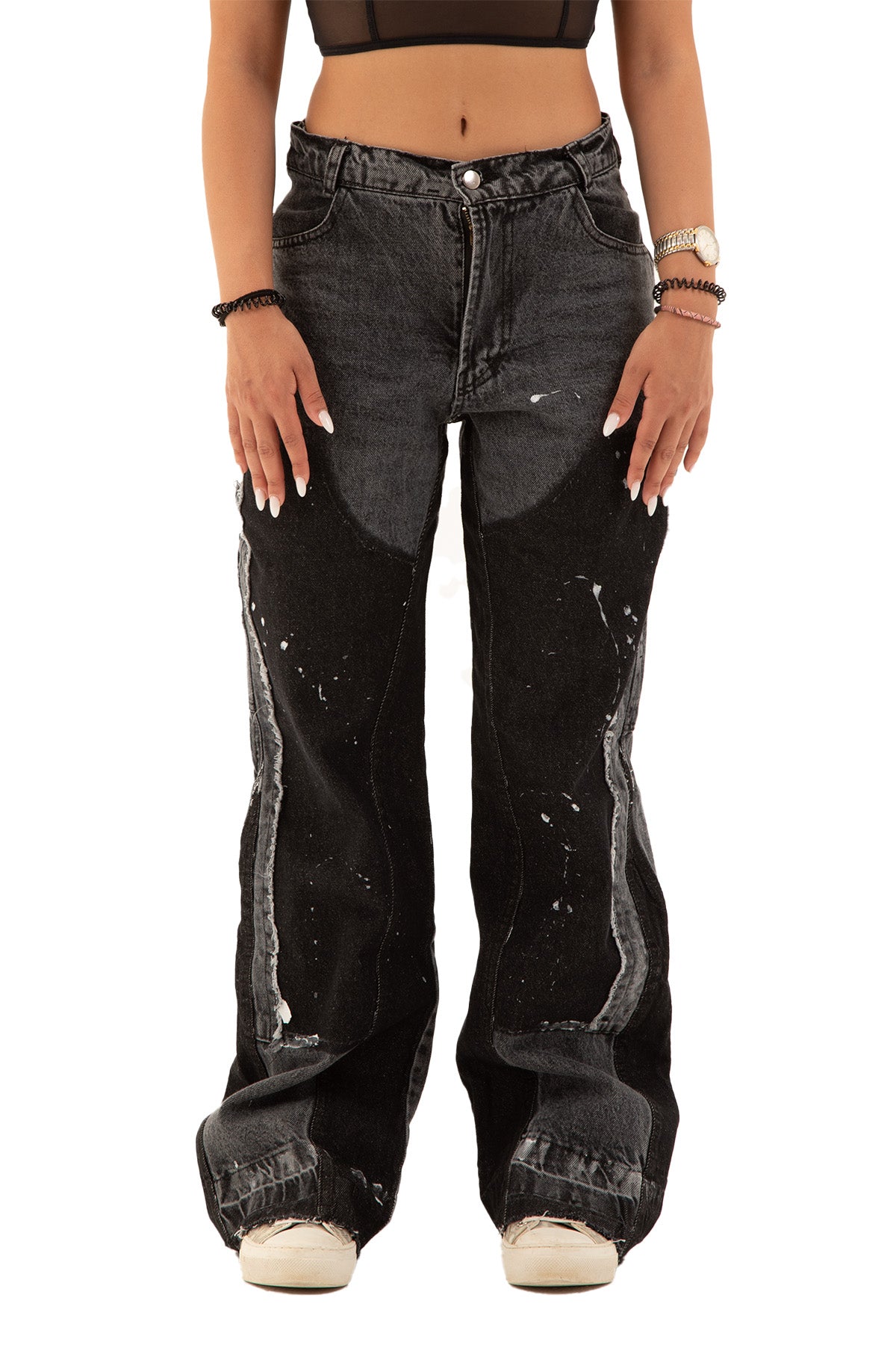 FLARE DENIM - BLACK “WOMEN”