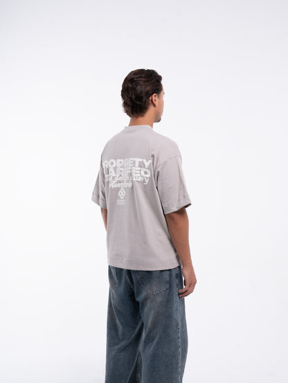 LIGHT GRAY BOXY-FIT TSHIRT