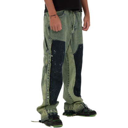 FLARE DENIM - GREEN "MEN"