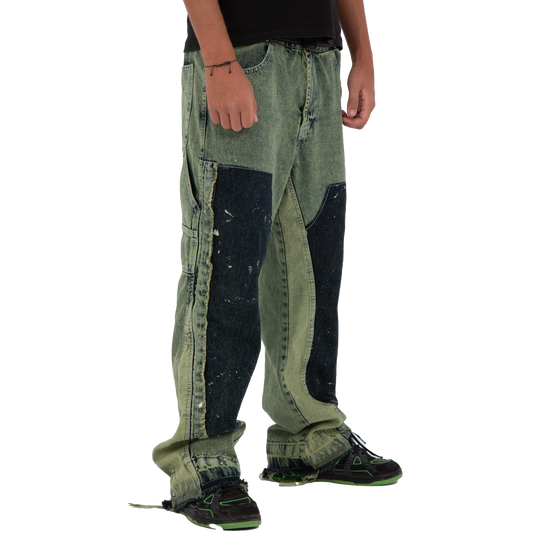 FLARE DENIM - GREEN "MEN"